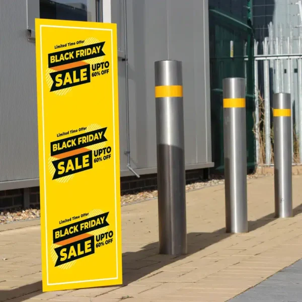 Bollard Triangular Signs